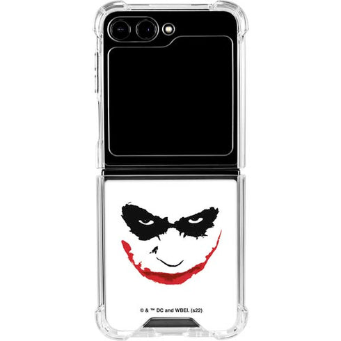 The Dark Knight Joker face Galaxy Z Flip6 Clear Case